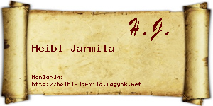 Heibl Jarmila névjegykártya